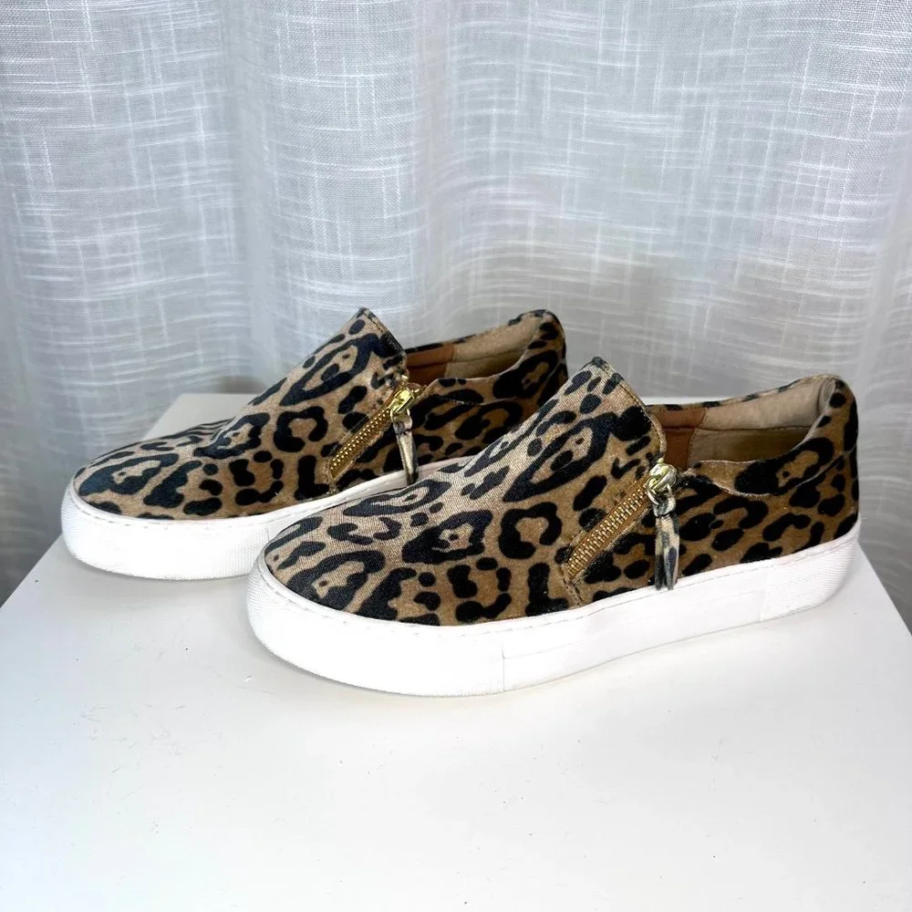 Steve Madden Glaammar Zip Platform Sneaker In Leopard 8